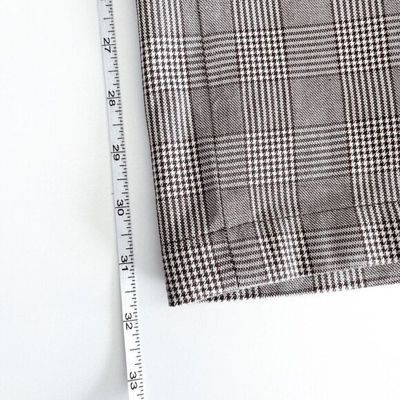 Dickies Womens Houndstooth Straight Trouser Pants Brown Size 8R - Picture 10 of 12